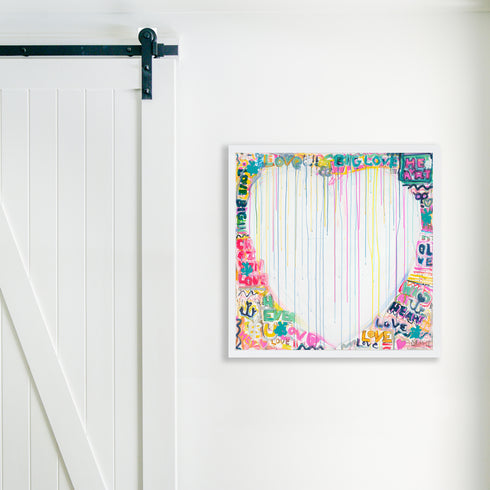 Wild At Heart colorful art print by Kerri Rosenthal - Unique artwork for living room wall decor