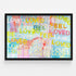 Feel Loved Horizontal colorful multi art print by Kerri Rosenthal - Unique artwork for living room decor