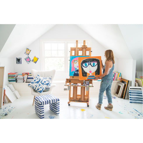 BKLYN Girl Art Print by Kerri Rosenthal - Unique art gifts for living room, bedroom art