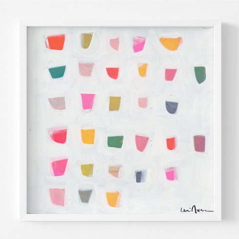 Fundrops colorful art print by Kerri Rosenthal - Unique artwork for living room wall decor
