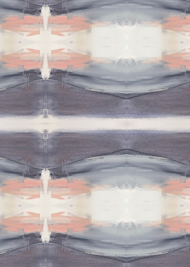 Gem colorful cotton and oyster linen fabric - Kerri Rosenthal