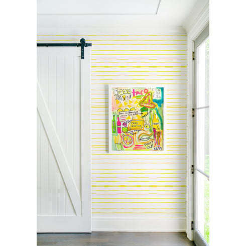 Good Taco colorful art print by Kerri Rosenthal - Unique artwork for living room wall decor