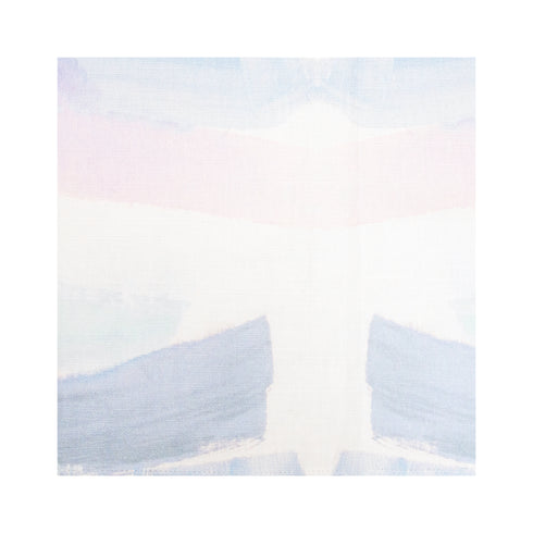 Gustavia Lilac sky cotton oyster and linen fabric - Kerri Rosenthal