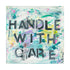 Handle With Care colorful art print by Kerri Rosenthal - Wall word art framed unique artwork for living room wall decor