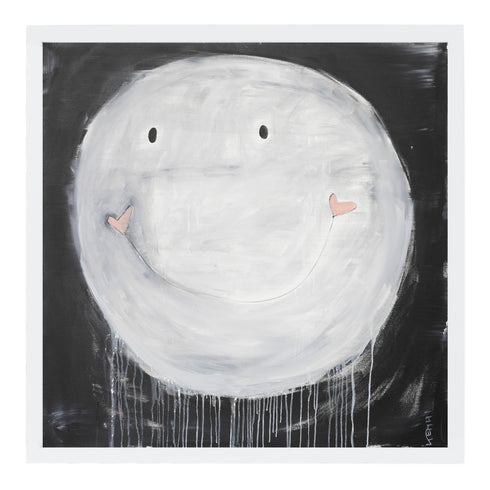 Happy Mess black white art print by Kerri Rosenthal - Unique artwork for living room wall decor