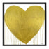 Heart Of Gold Drippy Heart gold white art print by Kerri Rosenthal - Unique artwork for living room wall decor