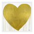 Heart Of Gold Drippy Heart gold white art print by Kerri Rosenthal - Unique artwork for living room wall decor