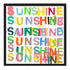 Here Comes The Sun colorful art print by Kerri Rosenthal - Wall Word Art Framed Unique artwork for living room wall decor