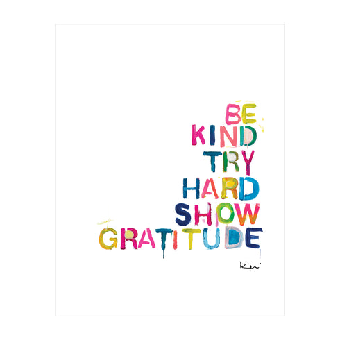 House Rules Mini Colorful Art Print - Modern decor wall art sets by Kerri Rosenthal