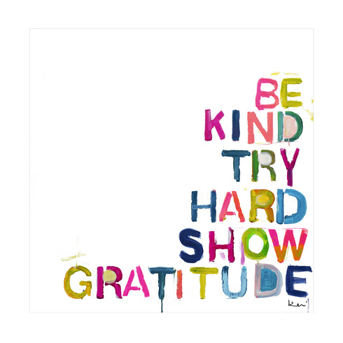 House Rules colorful word art print by Kerri Rosenthal - Wall Word Art Framed unique artwork for living room wall decor