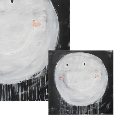 The happiest Smiley of all, Happy Mess! Blocks of Love are signed, mini editions of Kerri's artwork. Perfect for a gift, coffee table, nightstand, or bookshelf.