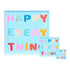 Happy Day block of love blue, this mini word art acrylic block is the perfect gift to give or to get - Shop cute unique gifts by Kerri Rosenthal