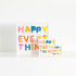 Happy Everything Block of Love by Kerri Rosenthal - Cute unique gift, home decor art for a nightstand, bookshelf or coffee table