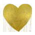 Heart Of Gold Drippy Heart gold white art print by Kerri Rosenthal - Unique artwork for living room wall decor