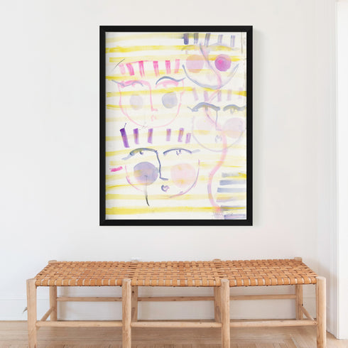 Holiday in St. Barths colorful art print by Kerri Rosenthal - Unique artwork for living room wall decor
