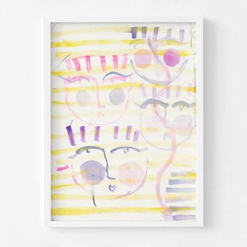 Holiday in St. Barths colorful art print by Kerri Rosenthal - Unique artwork for living room wall decor