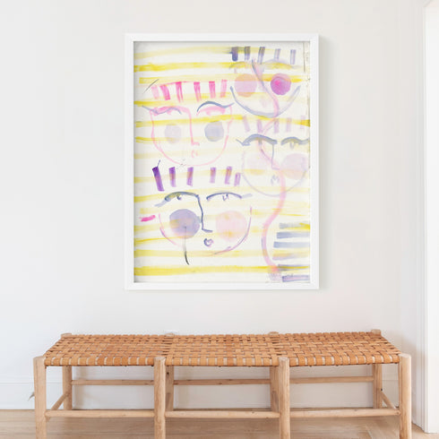 Holiday in St. Barths colorful art print by Kerri Rosenthal - Unique artwork for living room wall decor