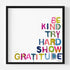 House Rules colorful word art print by Kerri Rosenthal - Unique artwork for living room wall decor