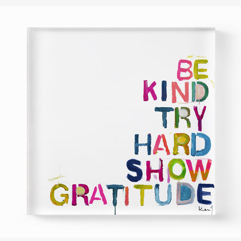 House Rules colorful word art print by Kerri Rosenthal - Unique artwork for living room wall decor