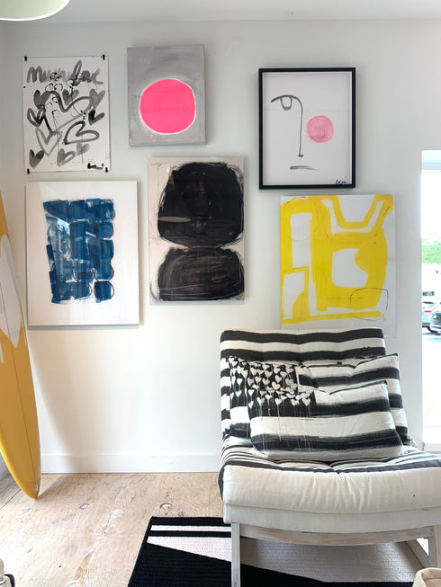 Bubble Girl No. 1 Art Print - Unique art gifts for living room, bedroom decor