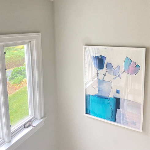 Tu Love colorful art print by Kerri Rosenthal - Unique artwork for living room wall decor