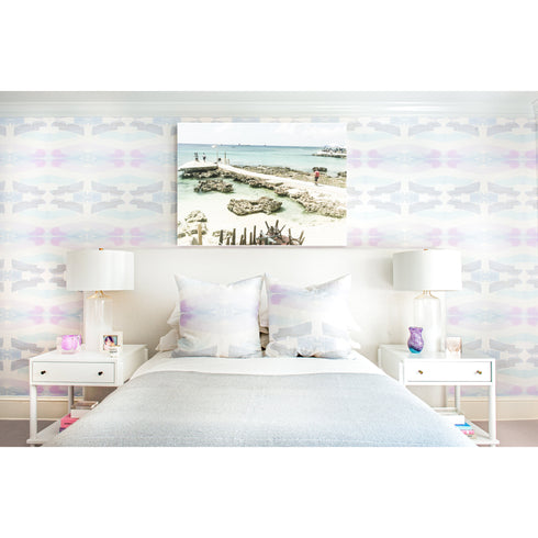 Isle De Soleil, Sun Bleached Artwork wall art for living room decor - Kerri Rosenthal