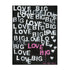 It Must Be Big Love Word Art Print Artwork by Kerri Rosenthal for living room wall decor
