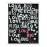 It Must Be Big Love Word Art Print Artwork by Kerri Rosenthal for living room wall decor