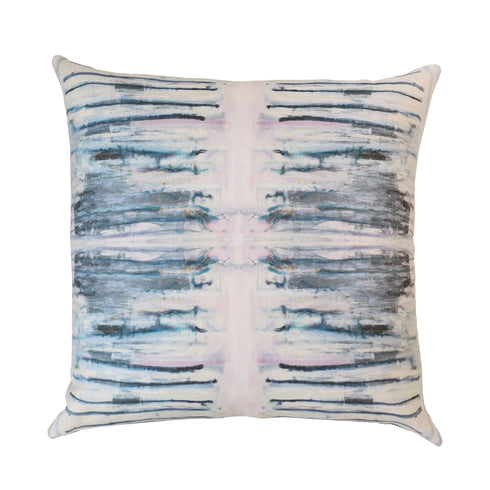 It's Magic colorful cotton and oyster linen fabric pillow - Kerri Rosenthal