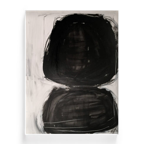 I Love You A Latte black white art print by Kerri Rosenthal - Unique artwork for living room wall decor