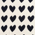 Indigo Navy Blue and White Imperfect Heart soft cotton cashmere blend throw blanket - blankets by Kerri Rosenthal
