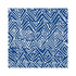 Jayney Reverse Indigo Blue & White Abstract Herringbone Fabric
