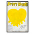 Just Add Love Yellow Art Print Artwork by Kerri Rosenthal for living room wall decor