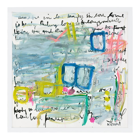 Colorful Kint Sugi Art Print Artwork by Kerri Rosenthal for living room wall decor