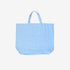 Light blue yellow drippy heart tote bag 100% cotton - Cute designer totes by Kerri Rosenthal