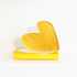 Heart of Gold Rock of Love by Kerri Rosenthal. Blocks of Love are signed, mini editions of Kerri Rosenthal's artwork mounted on 3/4" plexiglass acrylic block.
