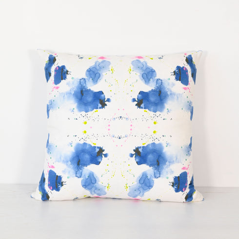 Colorful multi Splat KR decorative throw pillows by Kerri Rosenthal