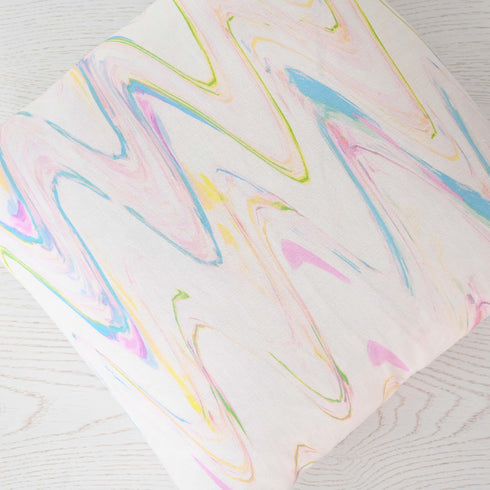 Pink Zig Zag cute decorative throw pillows by Kerri Rosenthal