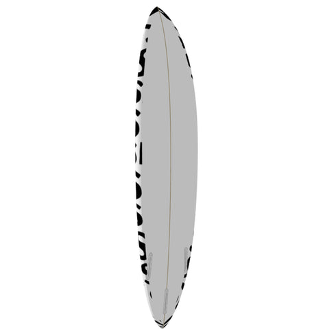 Handmade monochrome surfboard for surf or decor by kerri rosenthal
