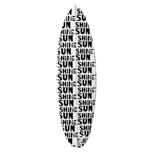 Carbon surfboard in black and white by Kerri Rosenthal, handmade and signed. Perfect for surfing or display.