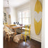 Yellow drippy heart wall decor surfboard by kerri rosenthal