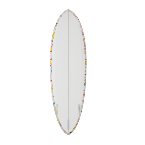 The vibrant, hand-painted design stands out in any room, making it perfect as a lean-against-the-wall accent or wall-mounted art.