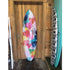 Artistic multicolor heart surfboard, signed and handmade by kerri rosenthal