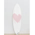 Cute White drippy heart rare love wall decor surfboard by kerri rosenthal