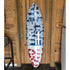 Custom red, white, and blue surfboard signed by kerri rosenthal