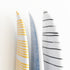 White ground with black carbon stripe mr. sharpie custom surfboard by kerri rosenthal
