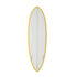 Modern white yellow fins for our wall decorative surfboard by kerri rosenthal