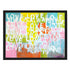 Colorful Love Always Love Art Print by Kerri Rosenthal - Wall Word Art Framed unique artwork for living room wall decor