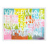 Colorful Love Always Love Art Print by Kerri Rosenthal - Wall Word Art Framed unique artwork for living room wall decor