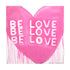 Love Be Love Be Love pink white art print by Kerri Rosenthal - Wall Word Art Framed unique artwork for living room wall decor